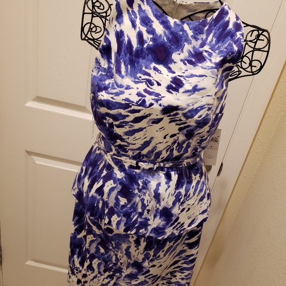 NWT London Times Purple and White Sz 6 - Picture 3 of 8